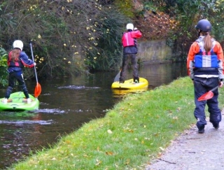  Imbarco in paddle sul bellissimo canale di Llangollen. 